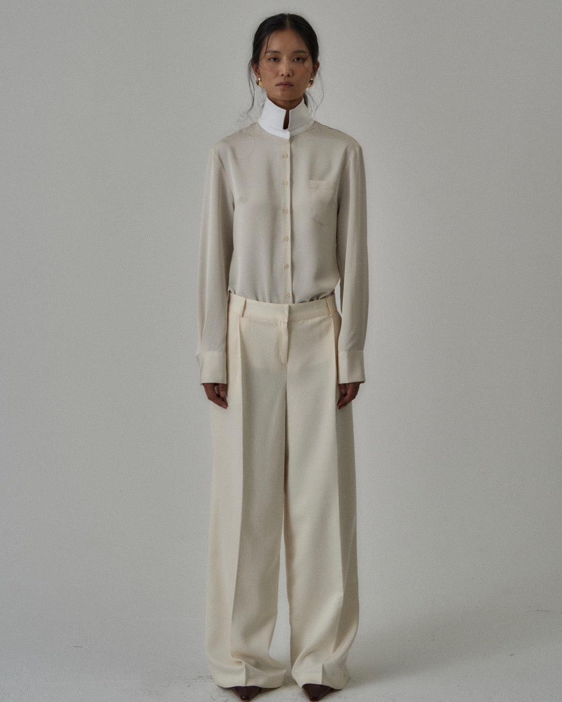 Sanders Button Up in Cream Product Image