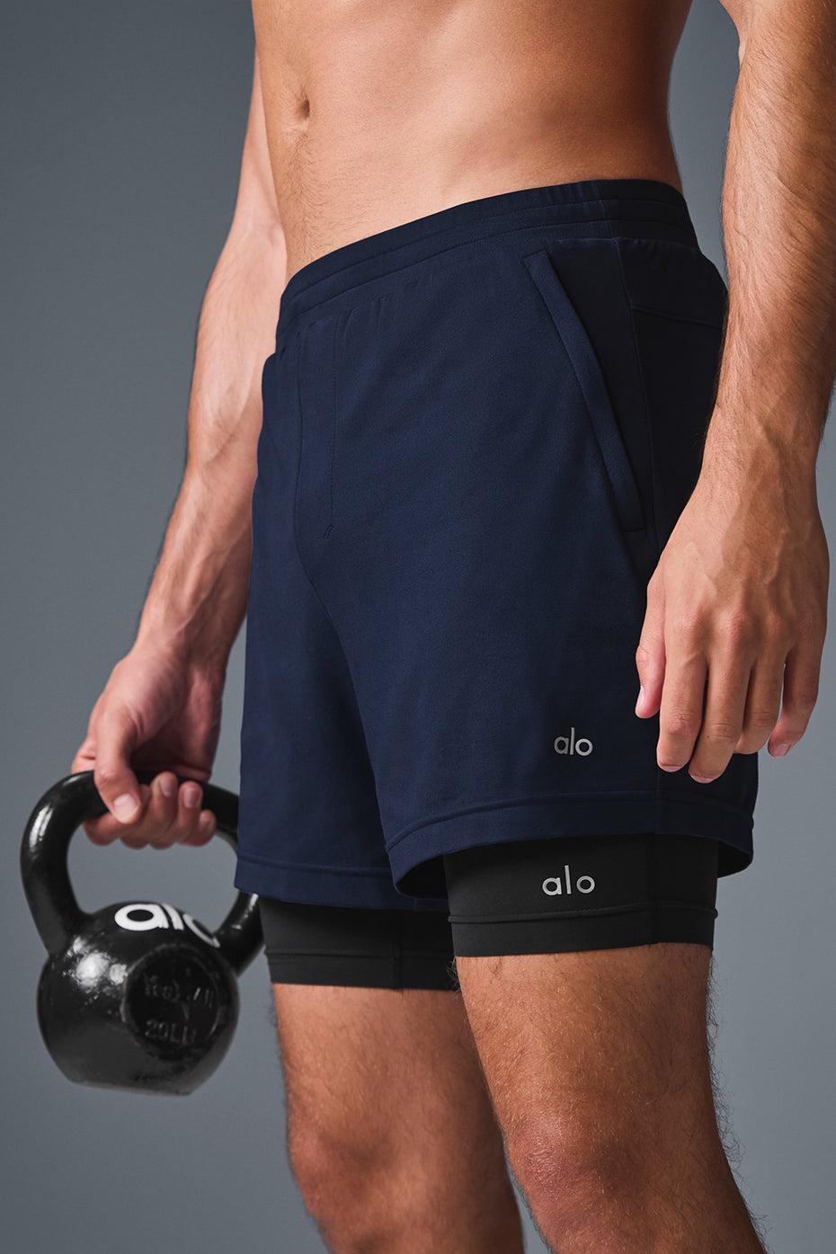 Conquer React 2-In-1 Performance Short - Navy/Black Male Product Image