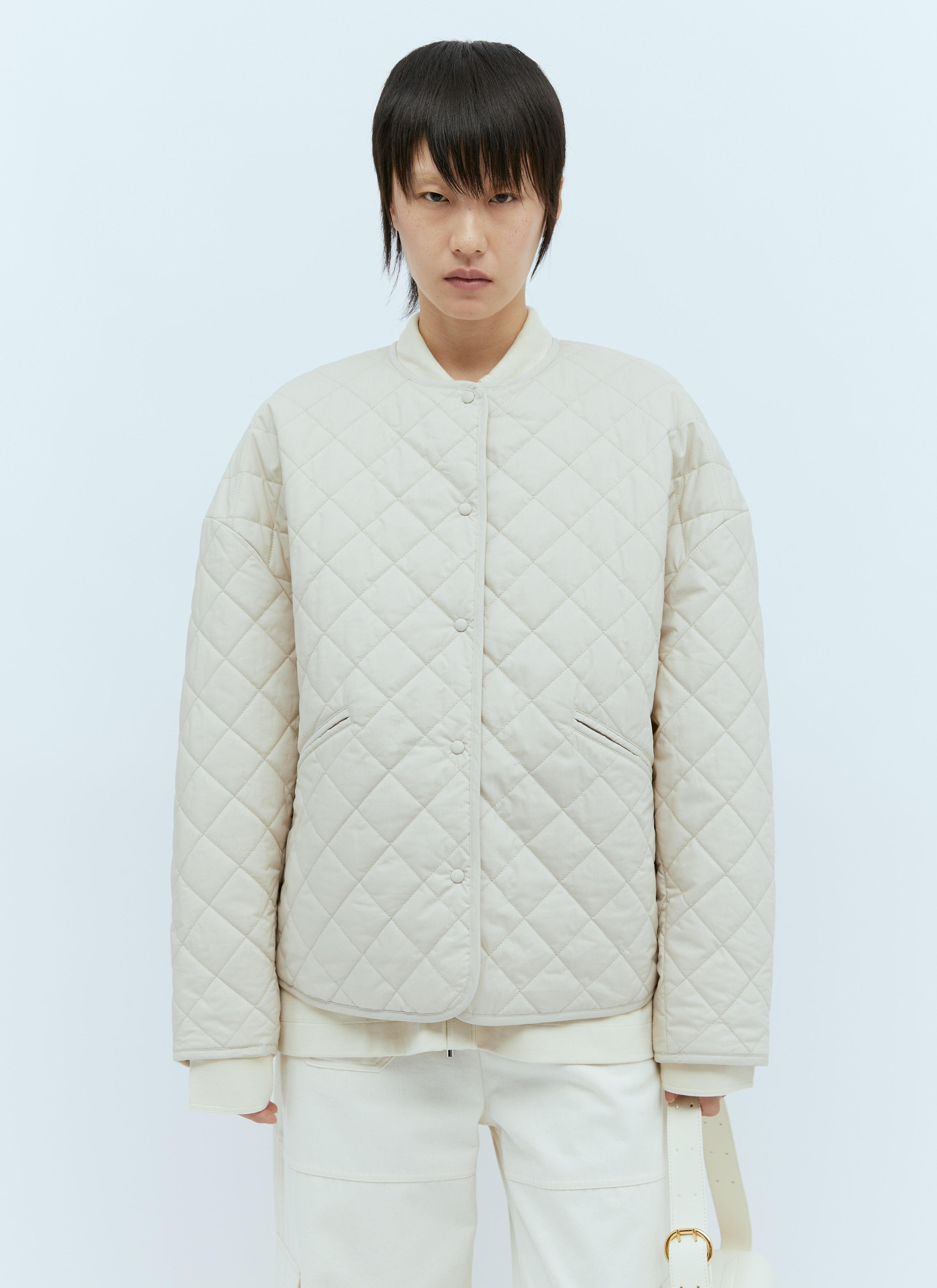 Quilted Jacket In Cream Product Image