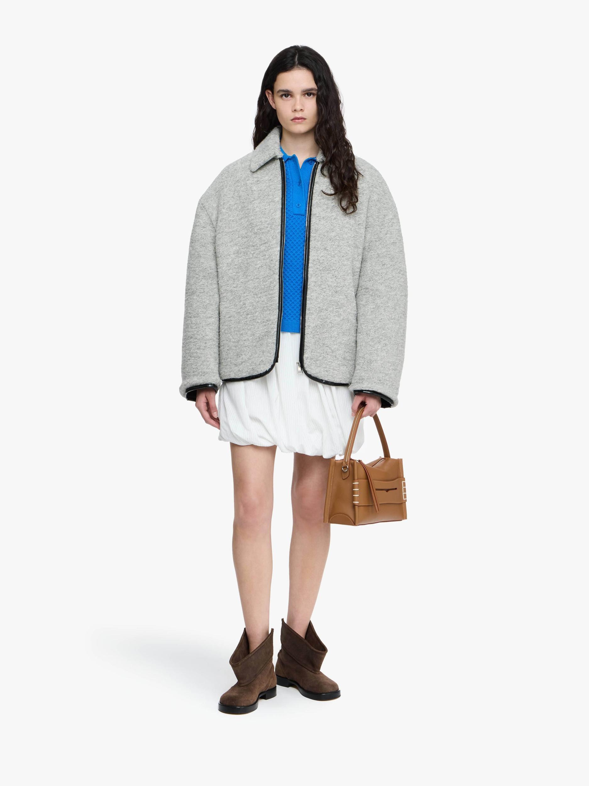 CONTRAST TRIM CASUAL JACKET Product Image