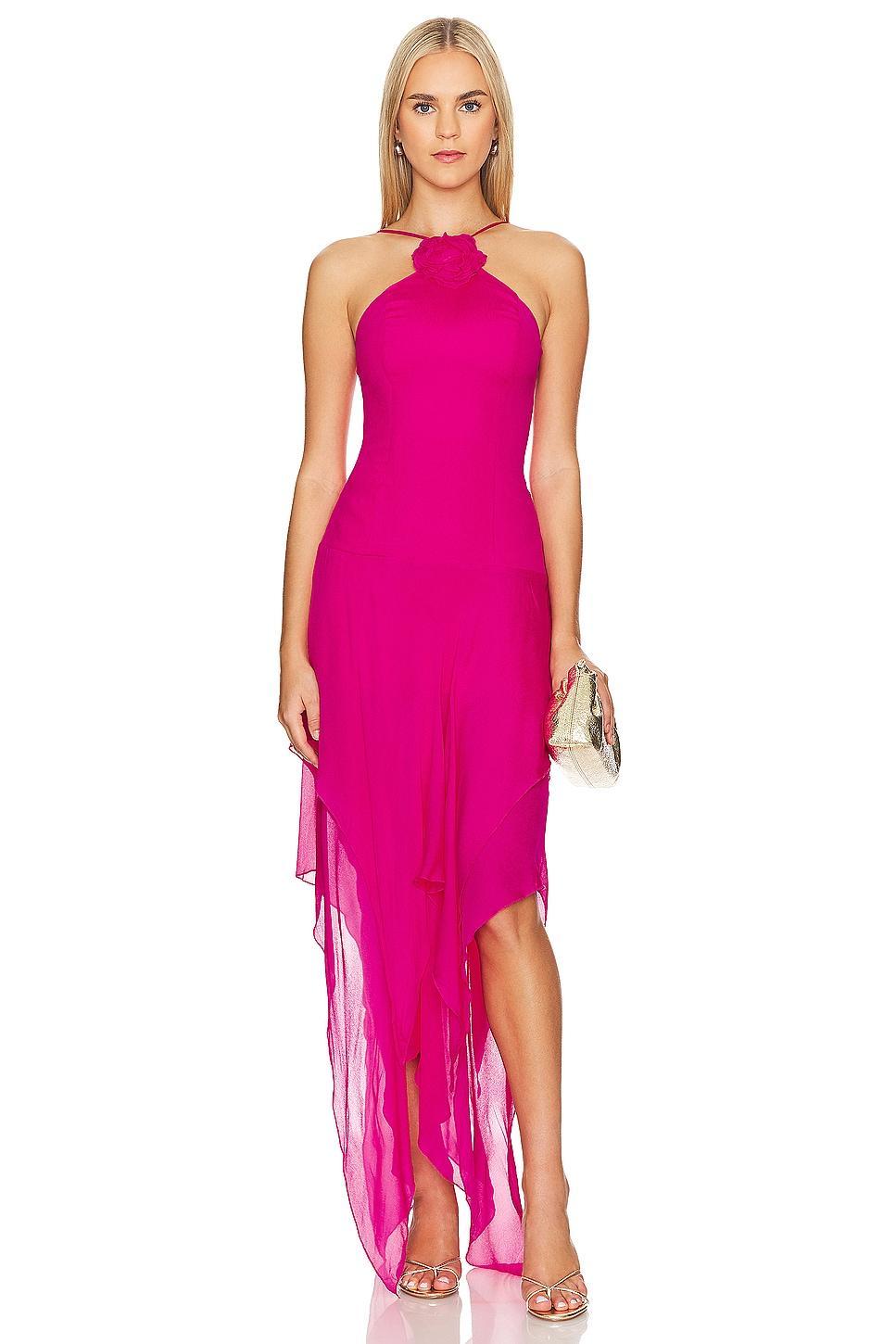 Lovers and Friends Shelby Asymmetric Dress in Pink Product Image