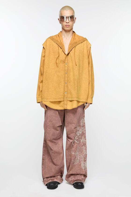 Hooded button-up shirt Product Image