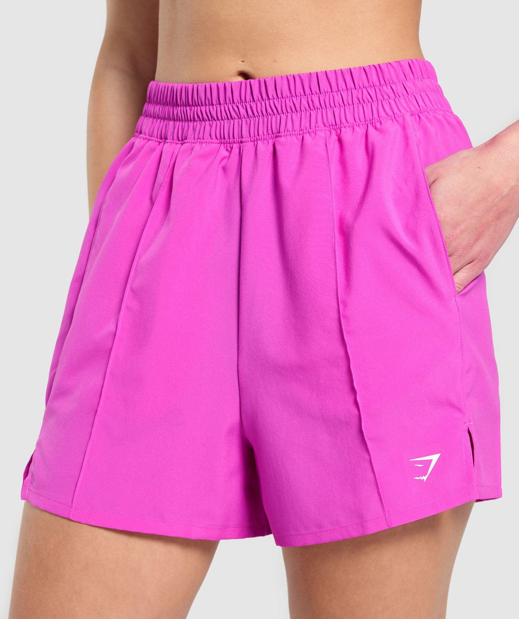 Gymshark Pintuck Shorts - Vibrant Pink Female Product Image