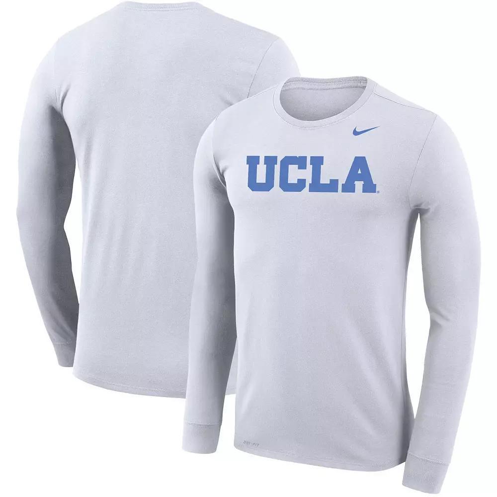 Men's Nike White UCLA Bruins Legend Wordmark Performance Long Sleeve T-Shirt, Size: 2XL Product Image