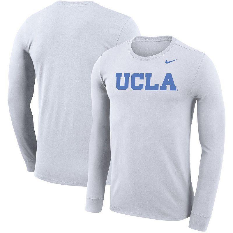 Men's Nike White UCLA Bruins Legend Wordmark Performance Long Sleeve T-Shirt, Size: 2XL Product Image