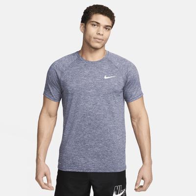 Nike Mens Heathered Short-Sleeve Hydroguard Swim Shirt Product Image