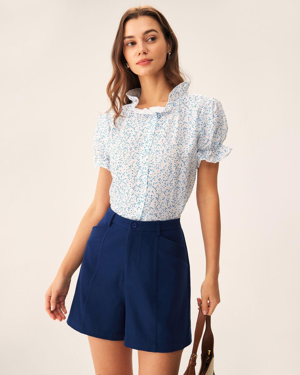 Navy Pocket Shorts Product Image