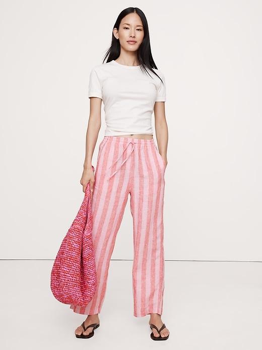 Linen Pull-On Ankle Pant Product Image