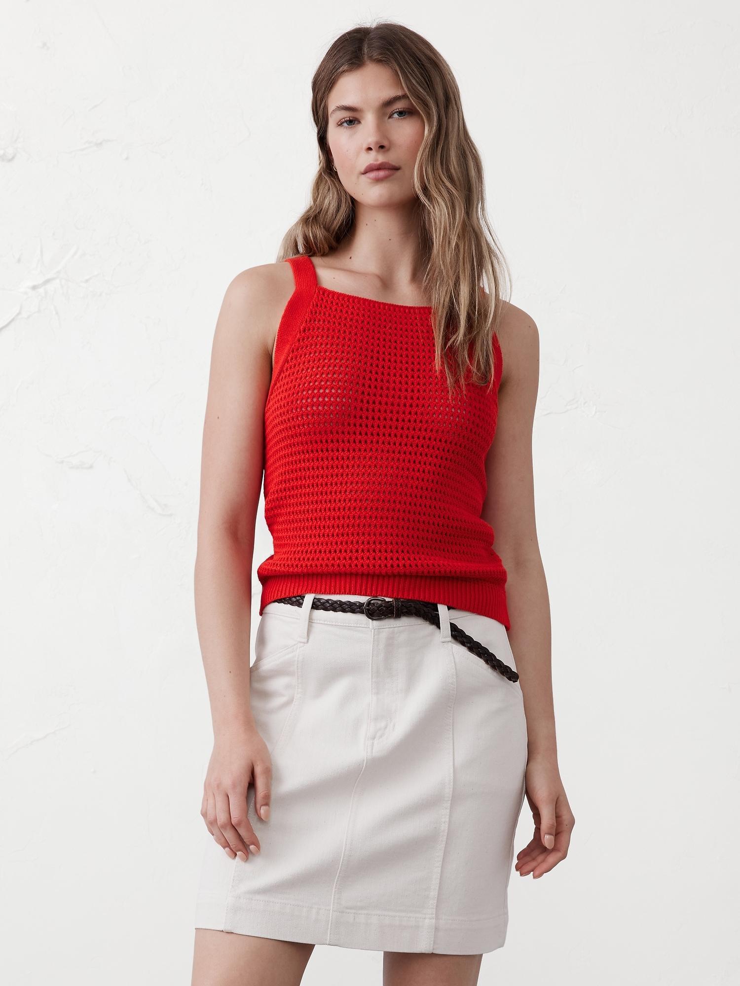 Open Stitch Sweater Tank Product Image