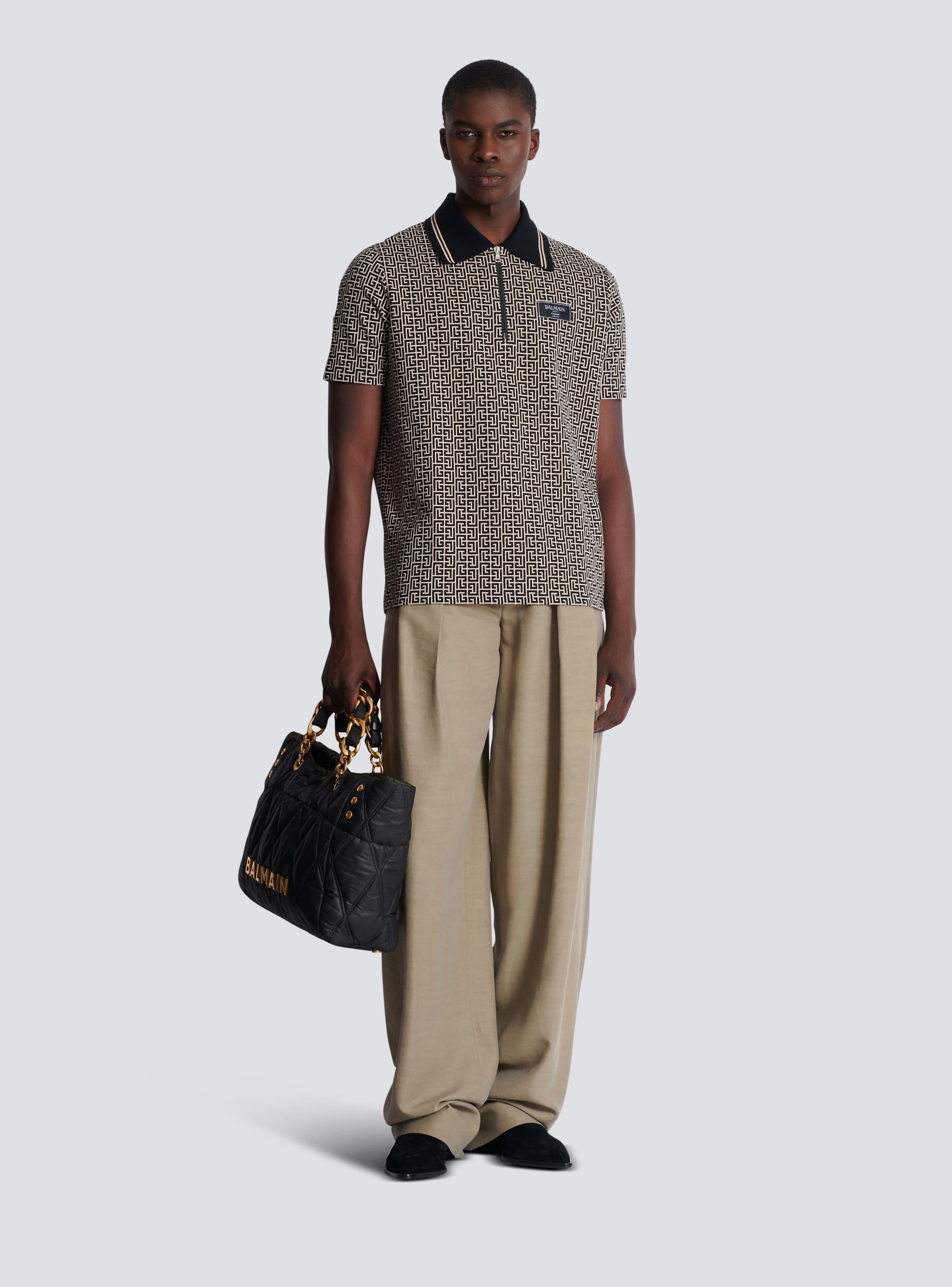 PB Labyrinth jacquard polo shirt Product Image