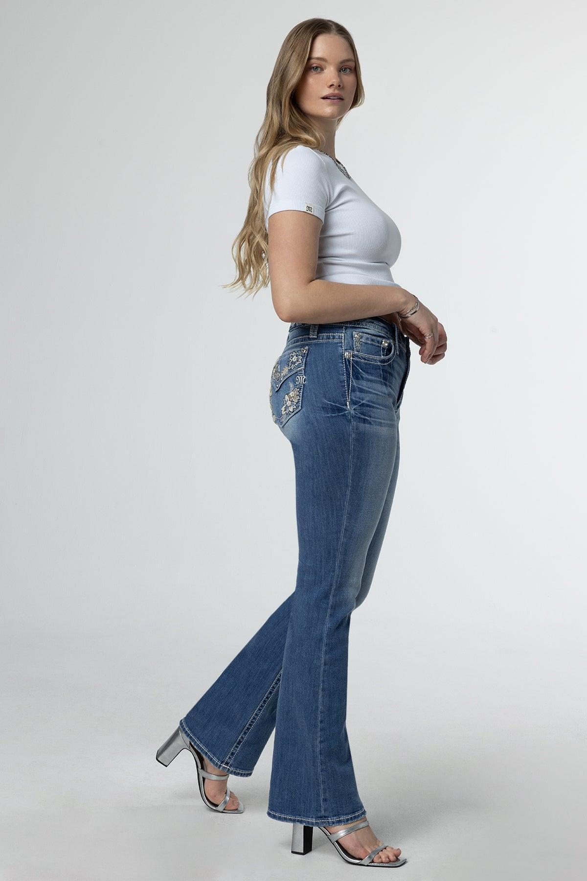 Floral Bloom Bootcut Jeans Product Image