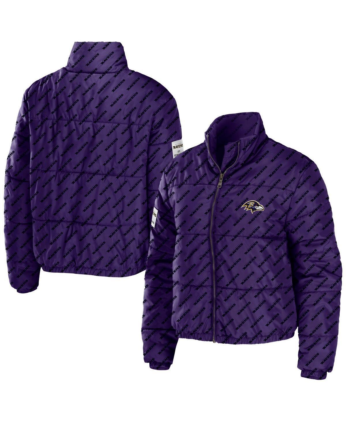 Womens WEAR by Erin Andrews Baltimore Ravens Puffer Full-Zip Jacket Product Image