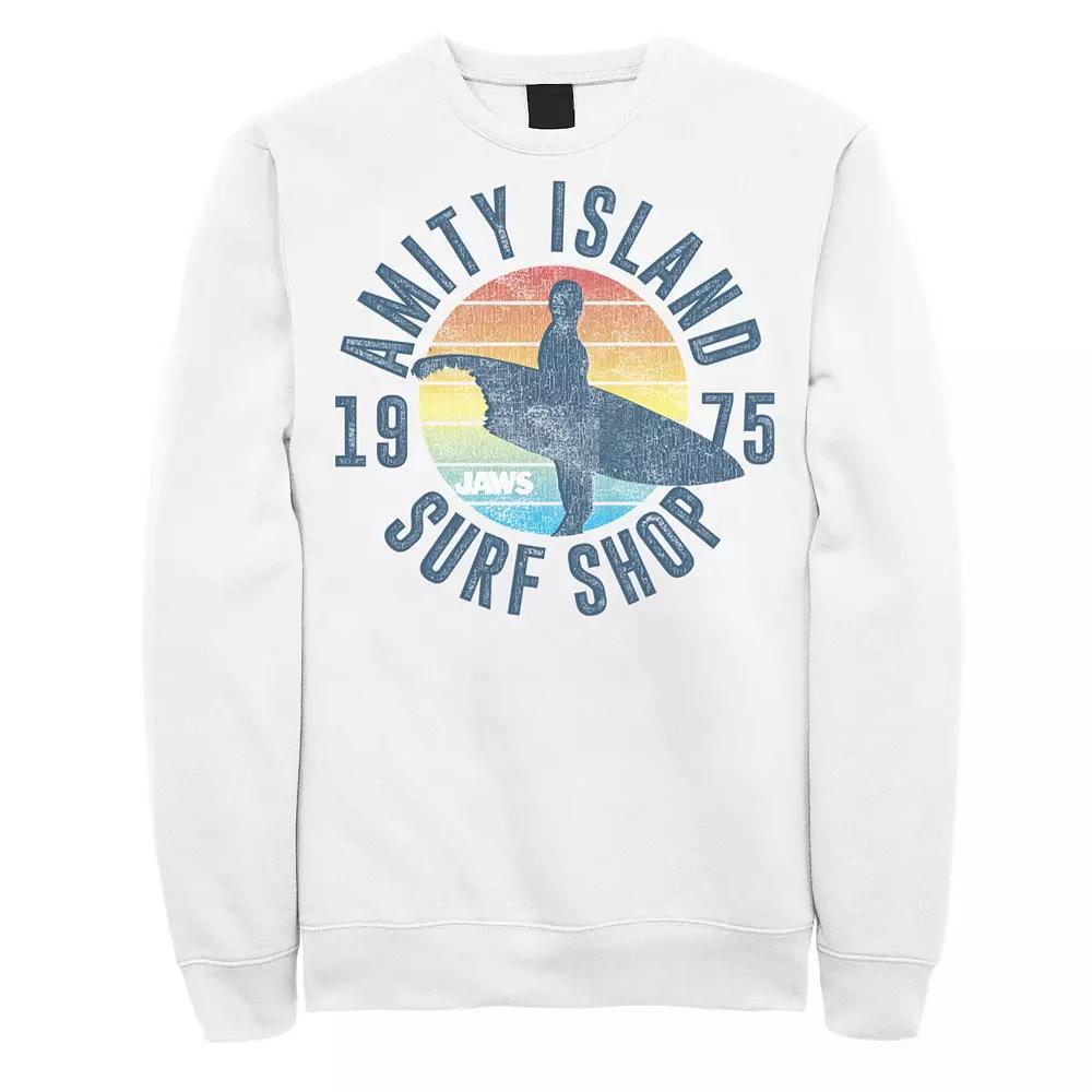 Men's Jaws Amity Island Surf Shop 1975 Retro Logo Sweatshirt,  Product Image