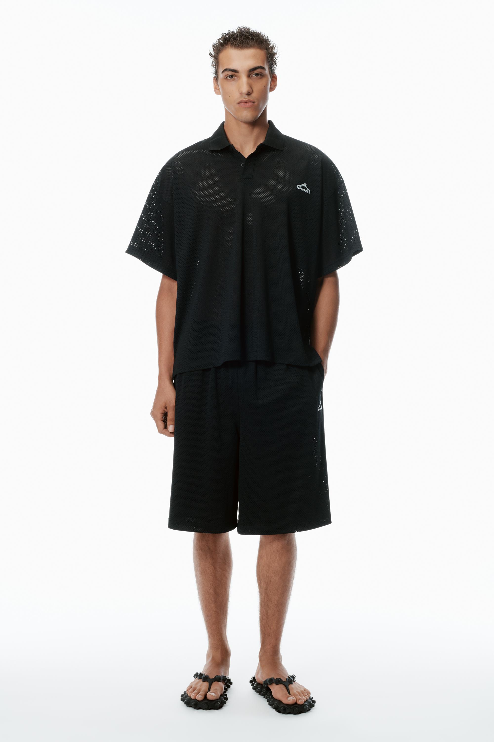 Unisex Athletic Mesh Logo Polo Product Image