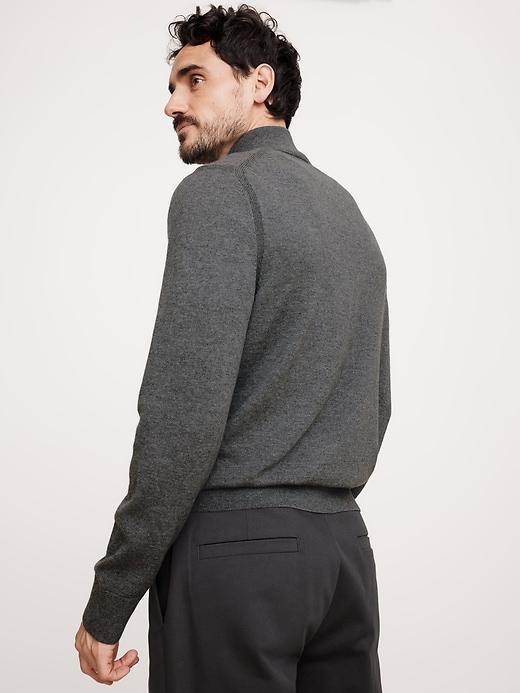 Italian Merino Half-Zip Sweater Product Image