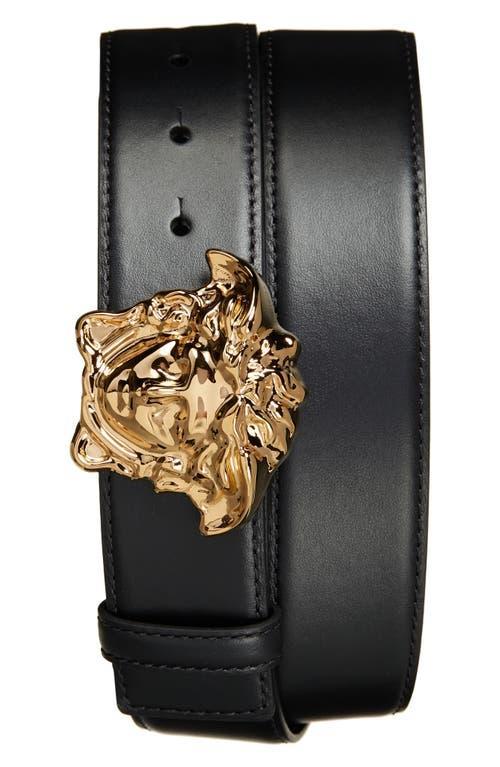 Versace Mens Medusa Buckle Leather Belt Product Image