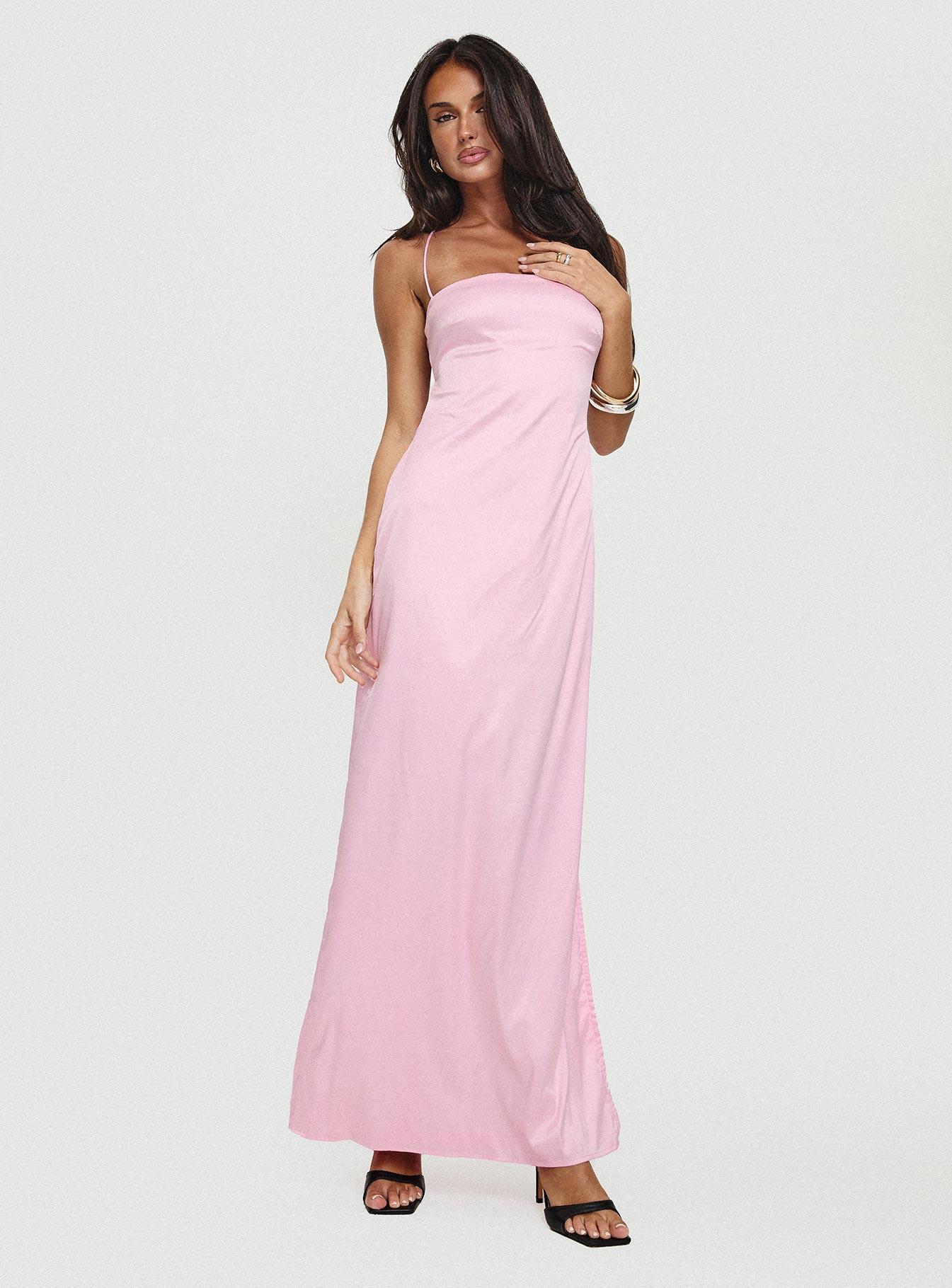 Roselyn Maxi Dress Pink Product Image