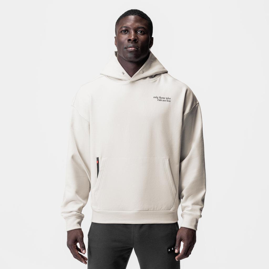 0874. Tech-Terry™ Zip Pocket Hoodie - Stone "Brush Wings/ASRV" Product Image