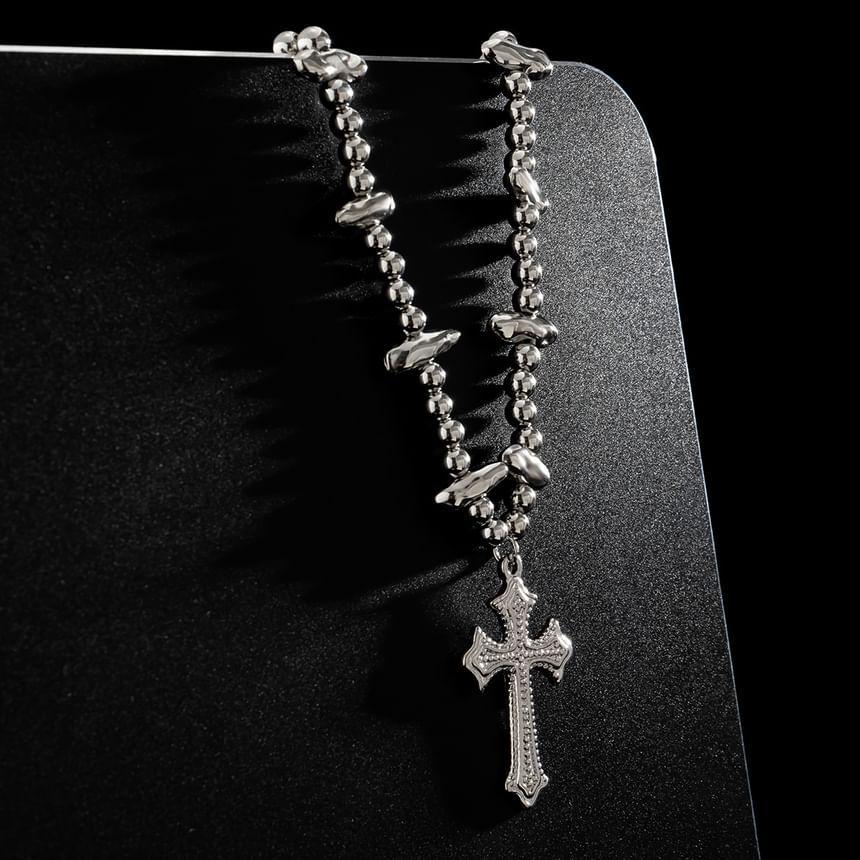 Cross Pendant Alloy Necklace Product Image