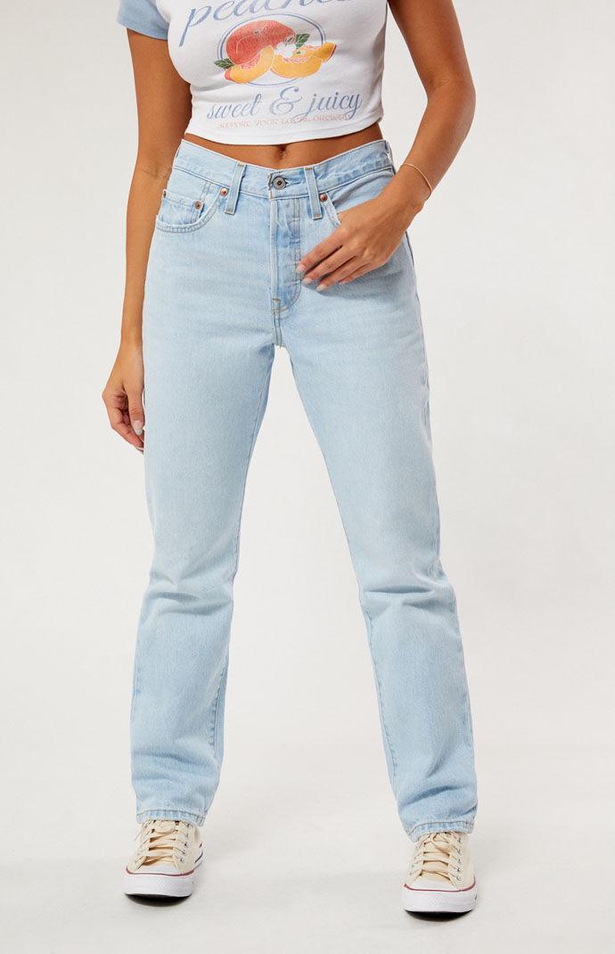 Levis 501 High Rise Straight Jeans Product Image