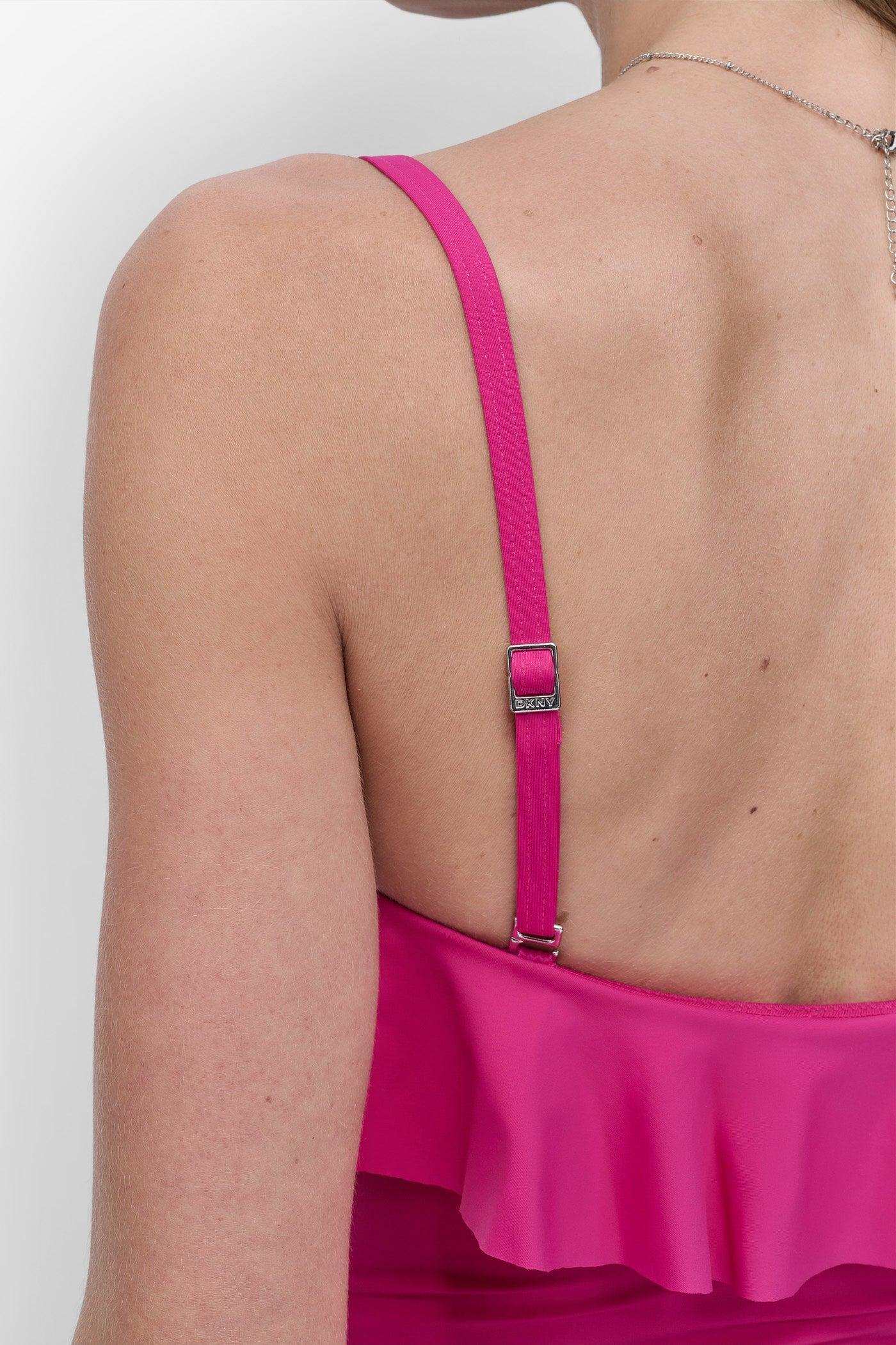 RUFFLED PINUP BANDEAU ONE PIECE Product Image