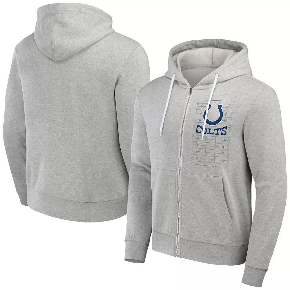 Men's NFL x Darius Rucker Collection by Fanatics Heather Gray Las Vegas Raiders Domestic Full-Zip Hoodie,  Product Image