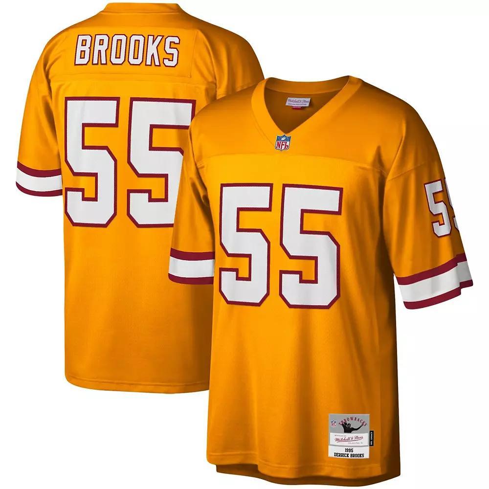 Youth Mitchell & Ness Derrick Brooks Orange Tampa Bay Buccaneers 1995 Retired Player Legacy Jersey, Boy's,  Product Image