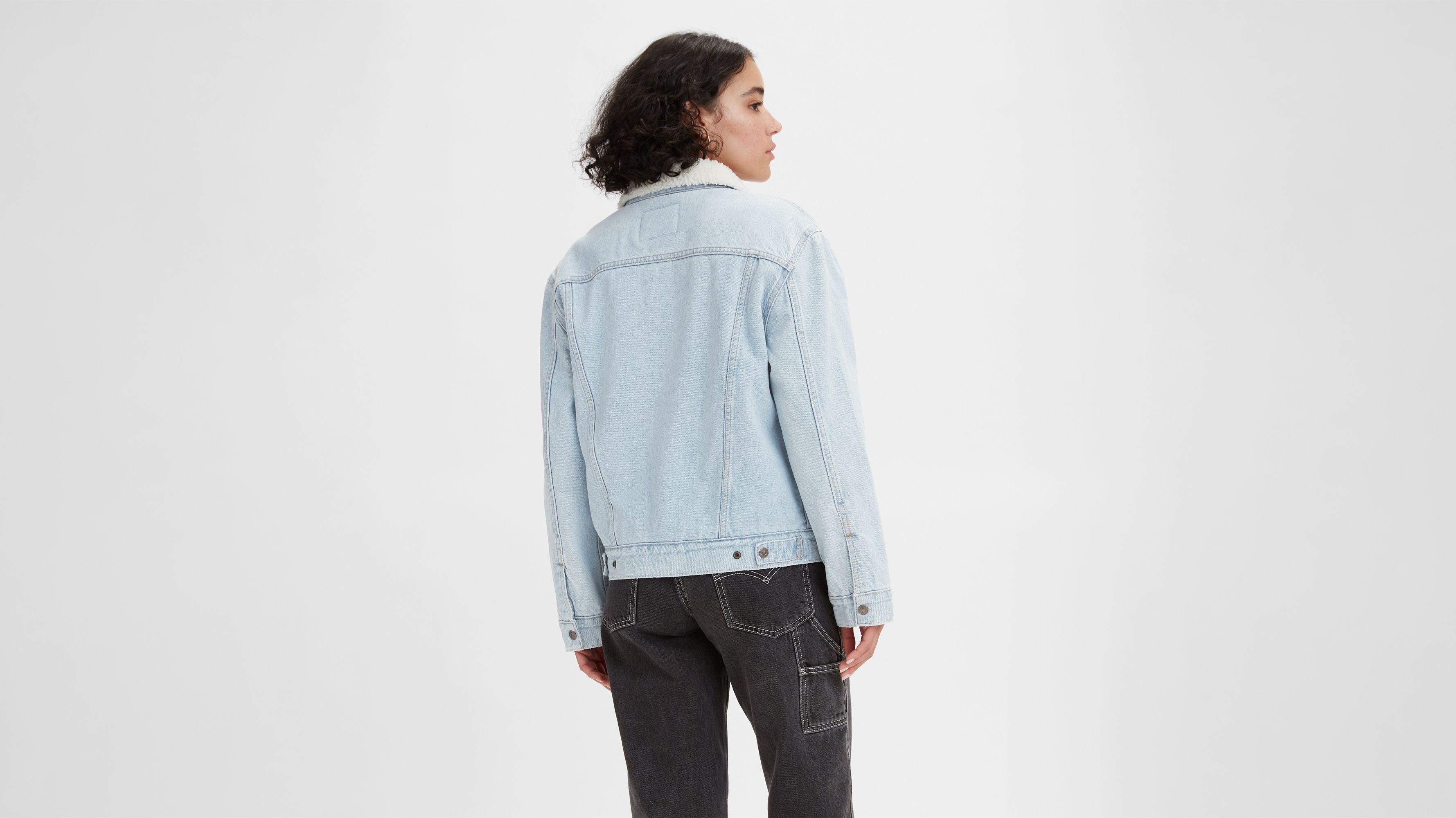 Levi’s® Sherpa Ex-Boyfriend Trucker Jacket Product Image