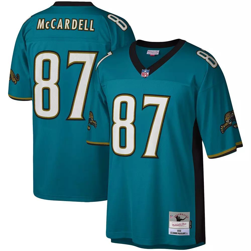 Men's Mitchell & Ness Keenan McCardell Teal Jacksonville Jaguars Legacy Replica Jersey,  Product Image