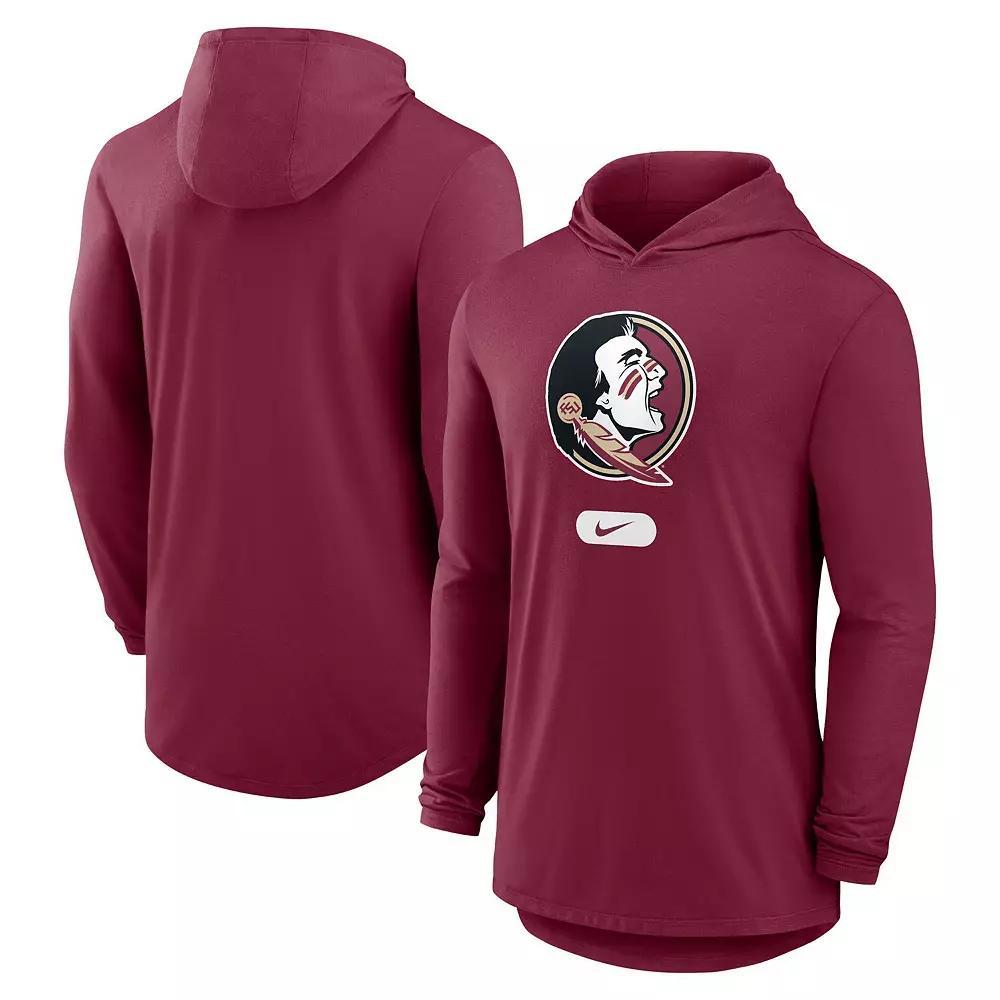 Men's Nike Garnet Florida State Seminoles Lightweight Performance Long Sleeve Hoodie T-Shirt,  Product Image