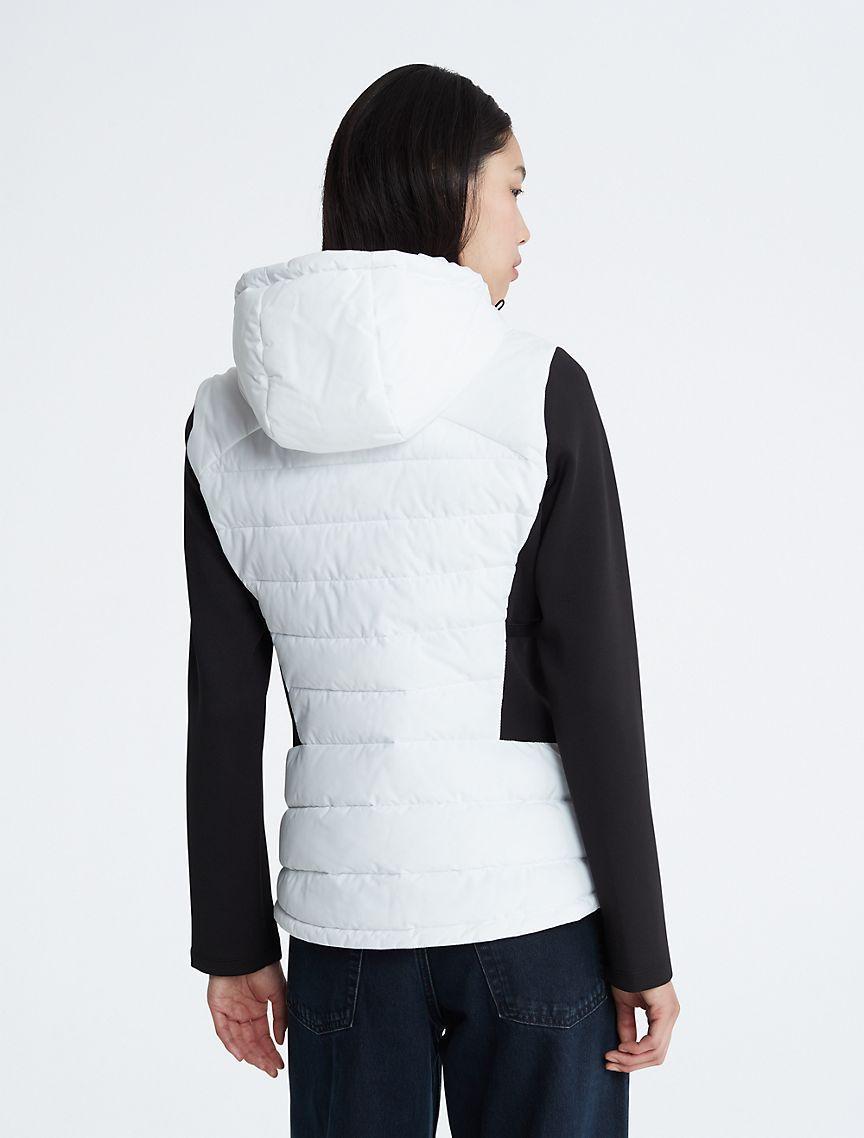 Mixed Media Puffer Jacket Product Image