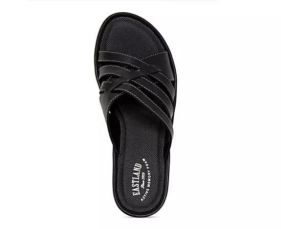 Eastland Womens Poppy Wedge Sandal Comfort Slides Product Image