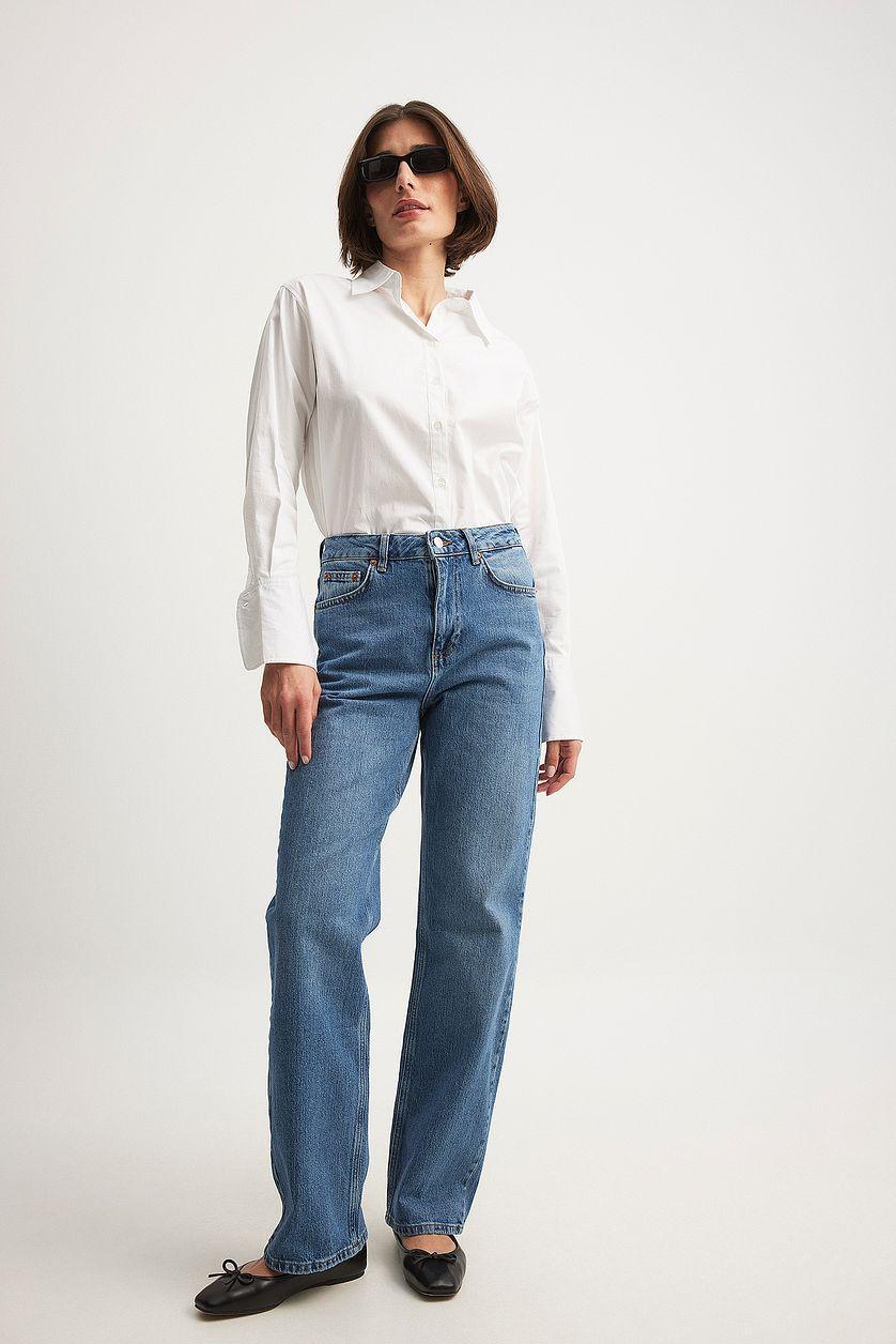 Straight High Waist Jeans Product Image