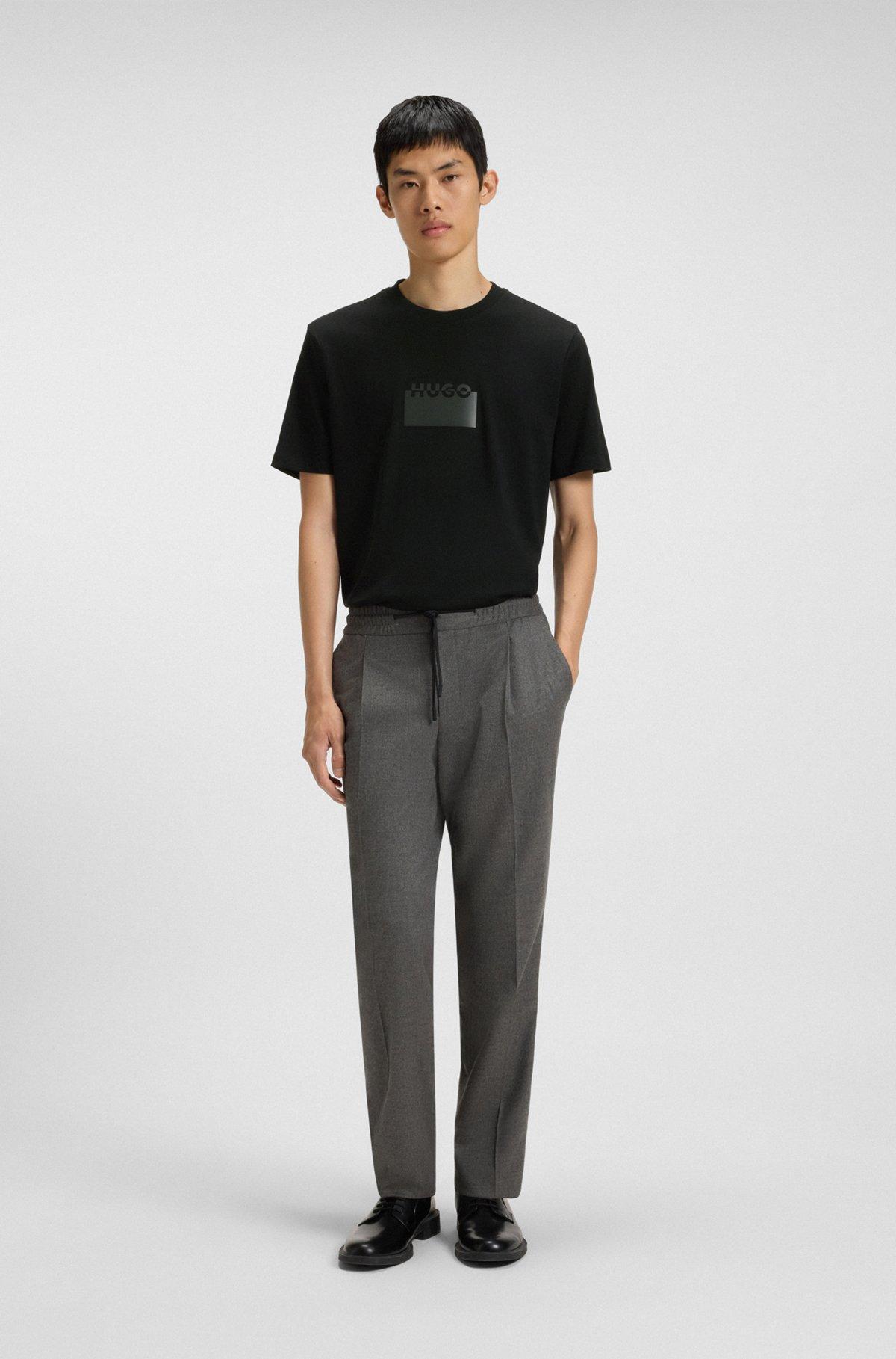 Cotton jersey T-shirt with mixed-print logo Product Image