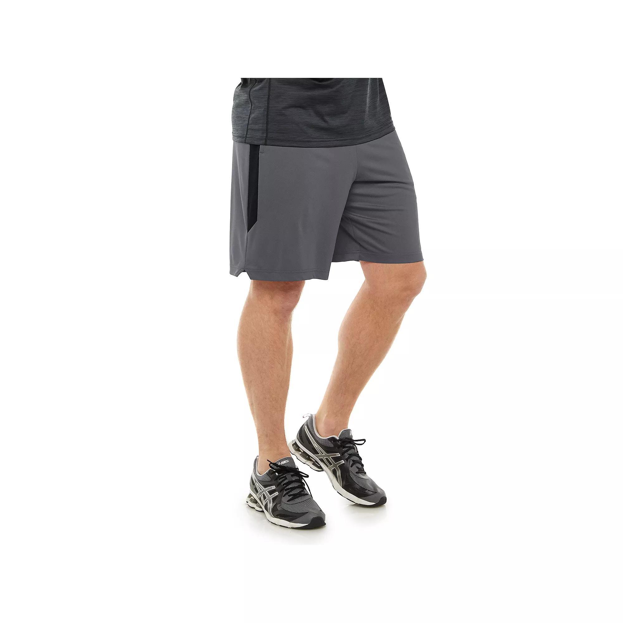 Big & Tall Tek Gear® Dry Tek Shorts 9", Men's, Size: 4XB, Gray Black Product Image