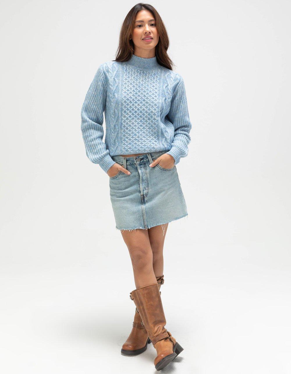 VERO MODA Universe Womens Sweater - BLUE Product Image