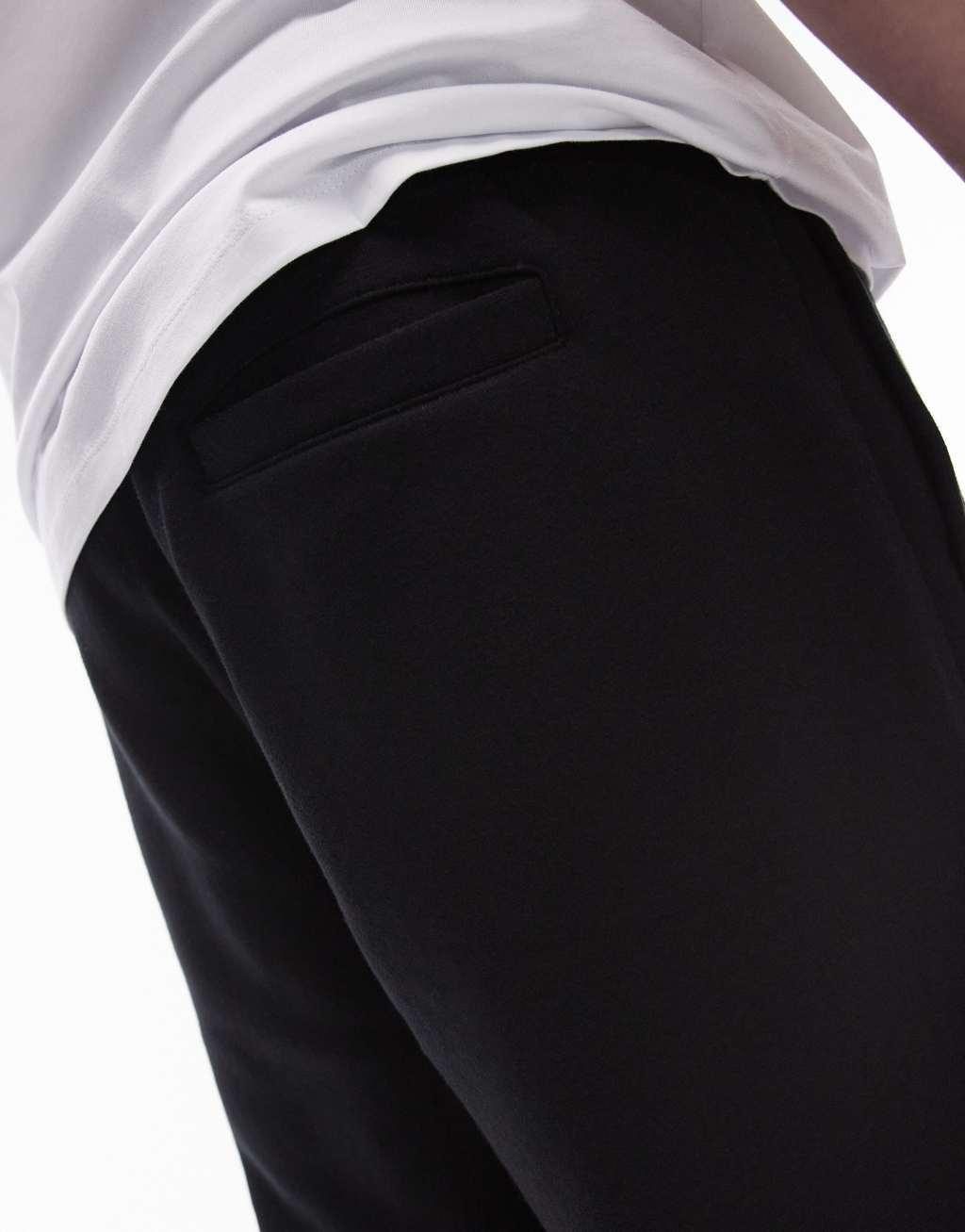 Topman baggy leg sweatpants in black Product Image