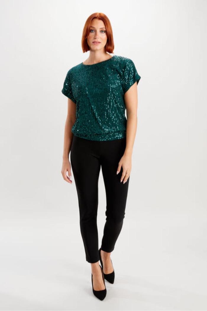 Sequin Knit Top Product Image