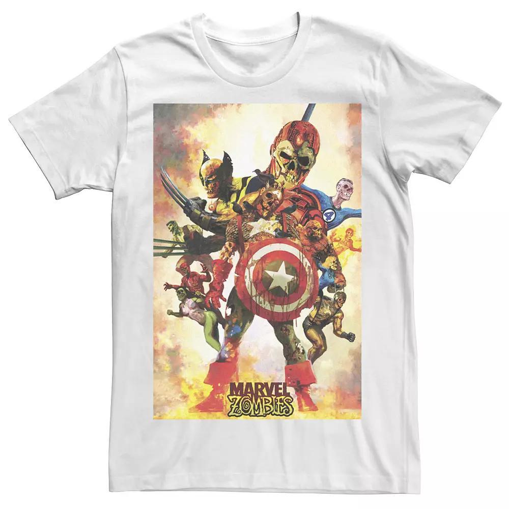 Men's Marvel Zombies Group Shot Poster Graphic Tee,  Product Image