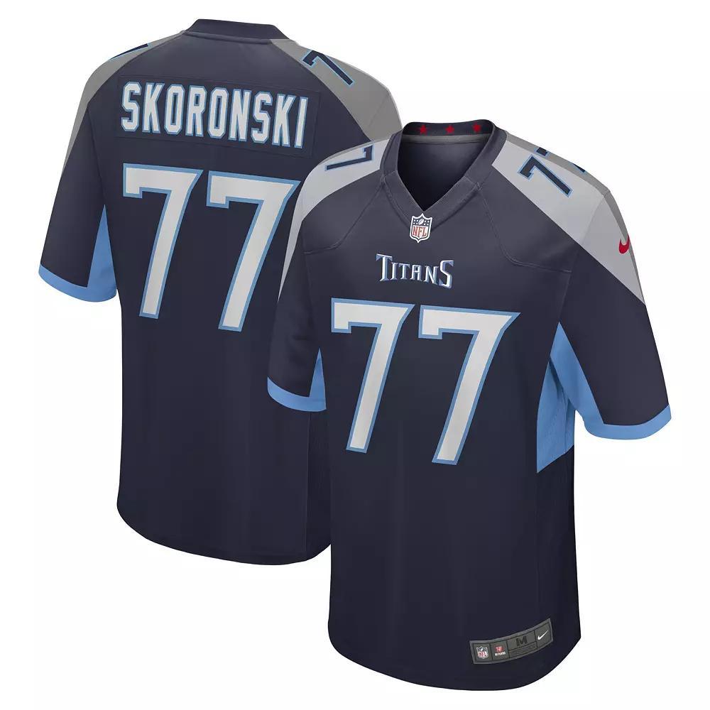 Men's Nike Malik Willis Navy Tennessee Titans Player Game Jersey,  Product Image