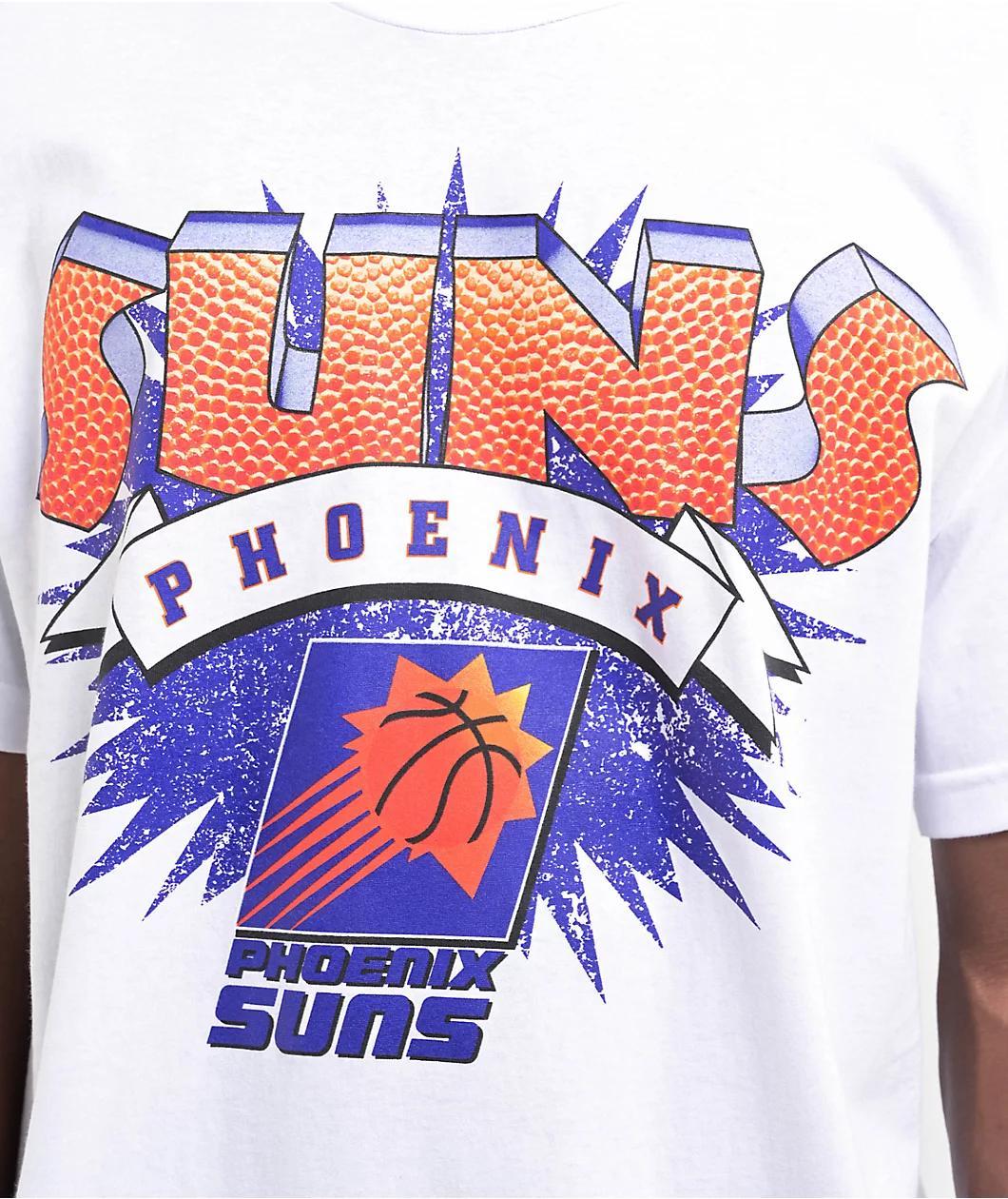 Mitchell & Ness x Phoenix Suns Burst White T-Shirt Product Image