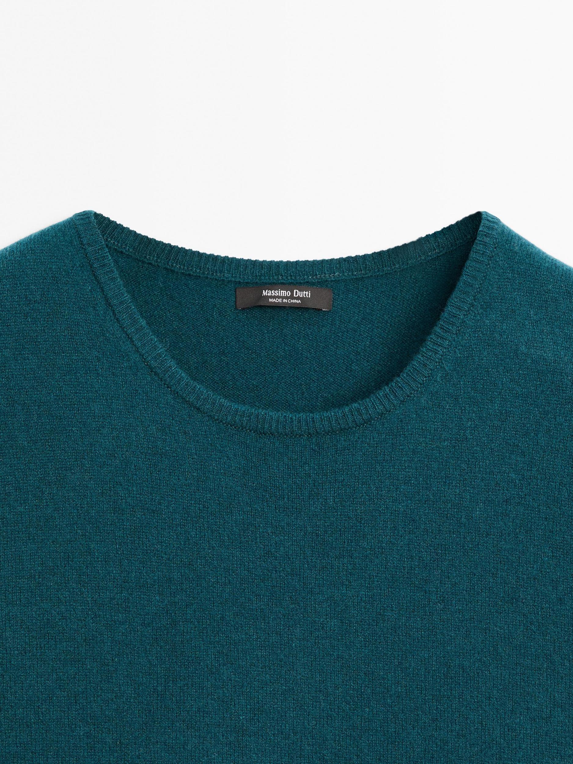 Short sleeve wool blend sweater Product Image