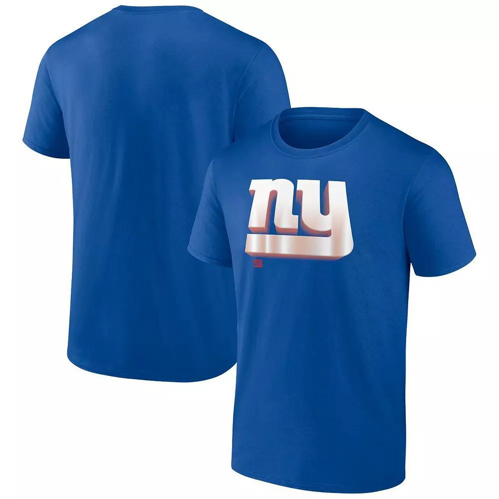 Men's Fanatics Branded Royal New York Giants Chrome Dimension T-Shirt, Size: XL, Blue Product Image