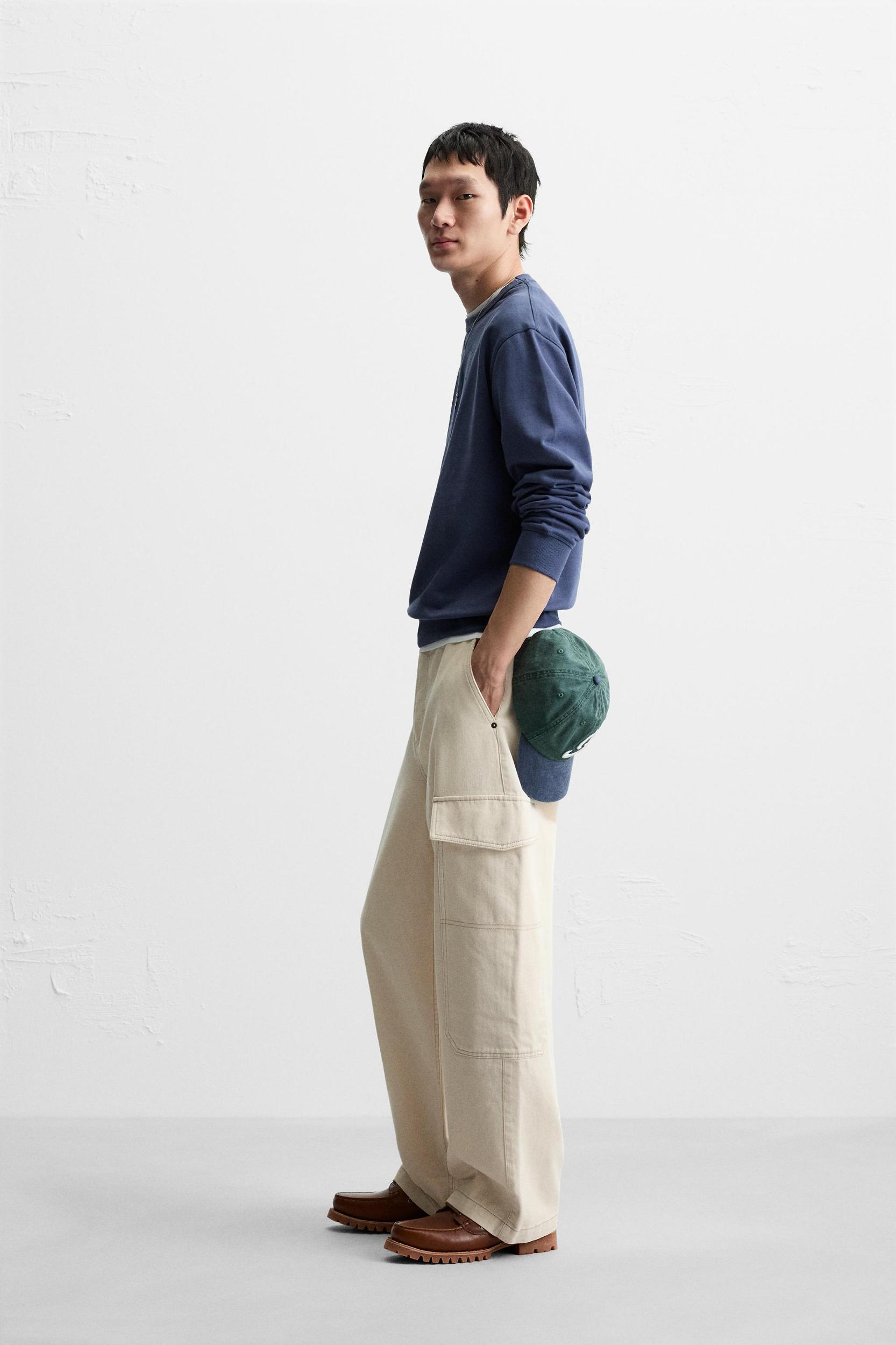 WIDE FIT CARGO PANTS Product Image