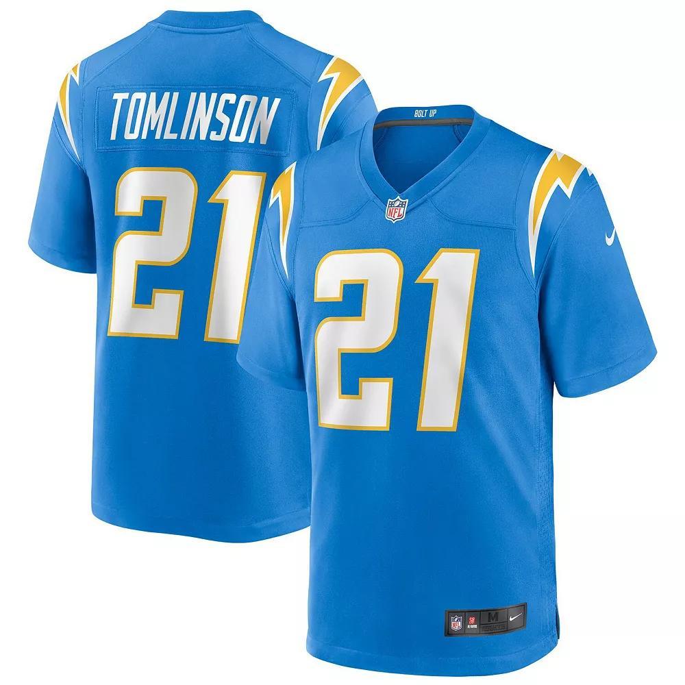 Men's Nike LaDainian Tomlinson Powder Blue Los Angeles Chargers Game Retired Player Jersey, Size: Large, Light Product Image