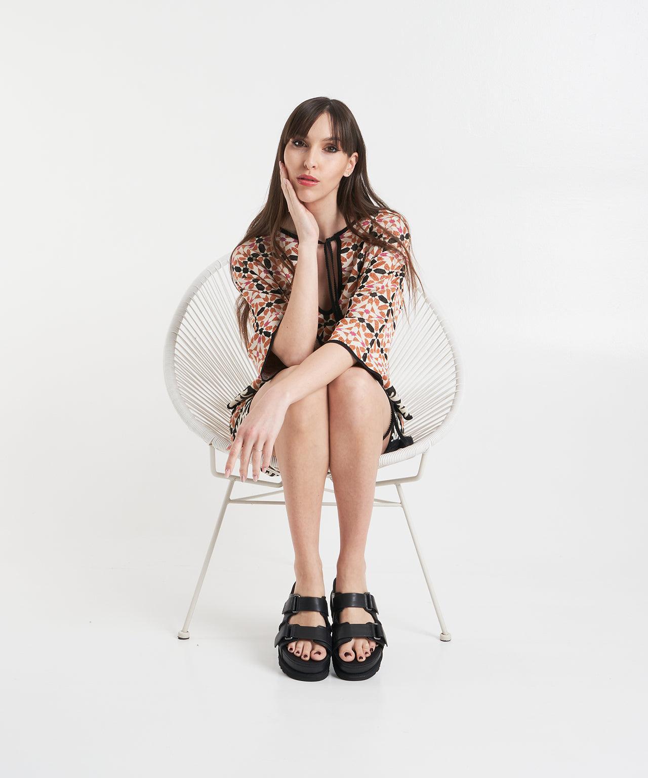 Lurex jacquard blouse Product Image