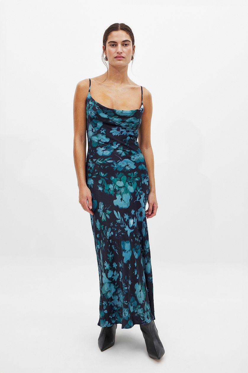 Waterfall Midi Slip Dress Product Image