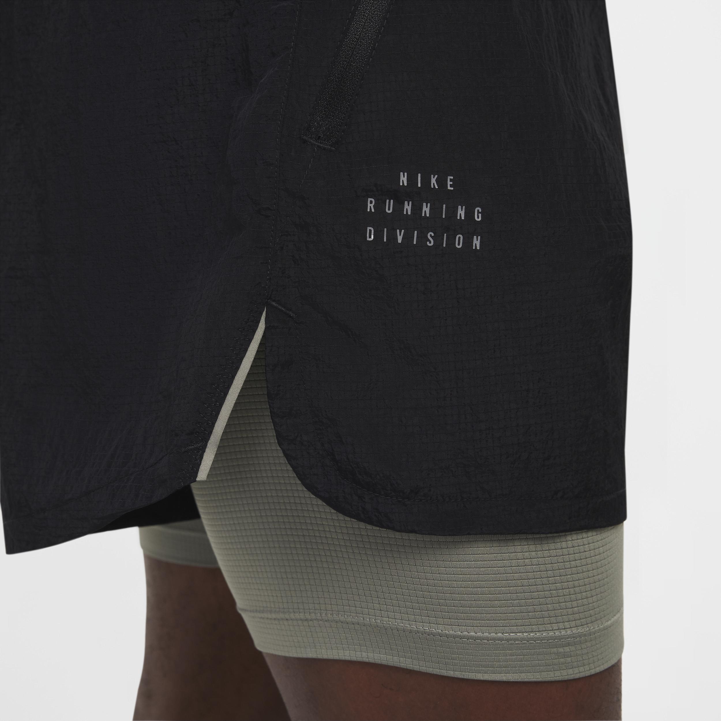 Nike Mens Stride Running Division 5 Dri-FIT Water-Repellent 2-in-1 Running Shorts Product Image