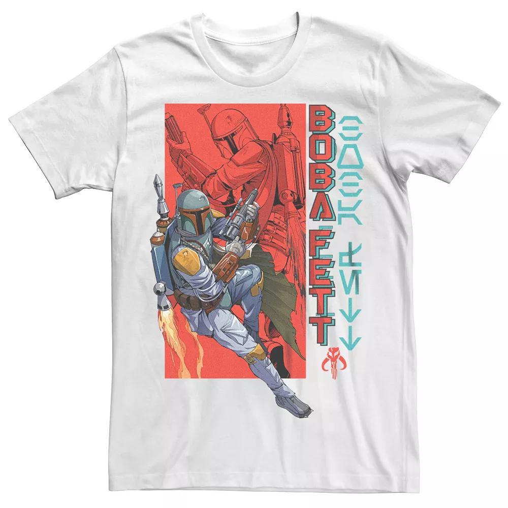 Big & Tall Star Wars Boba Fett Anime Style Draws Tee, Men's,  Product Image