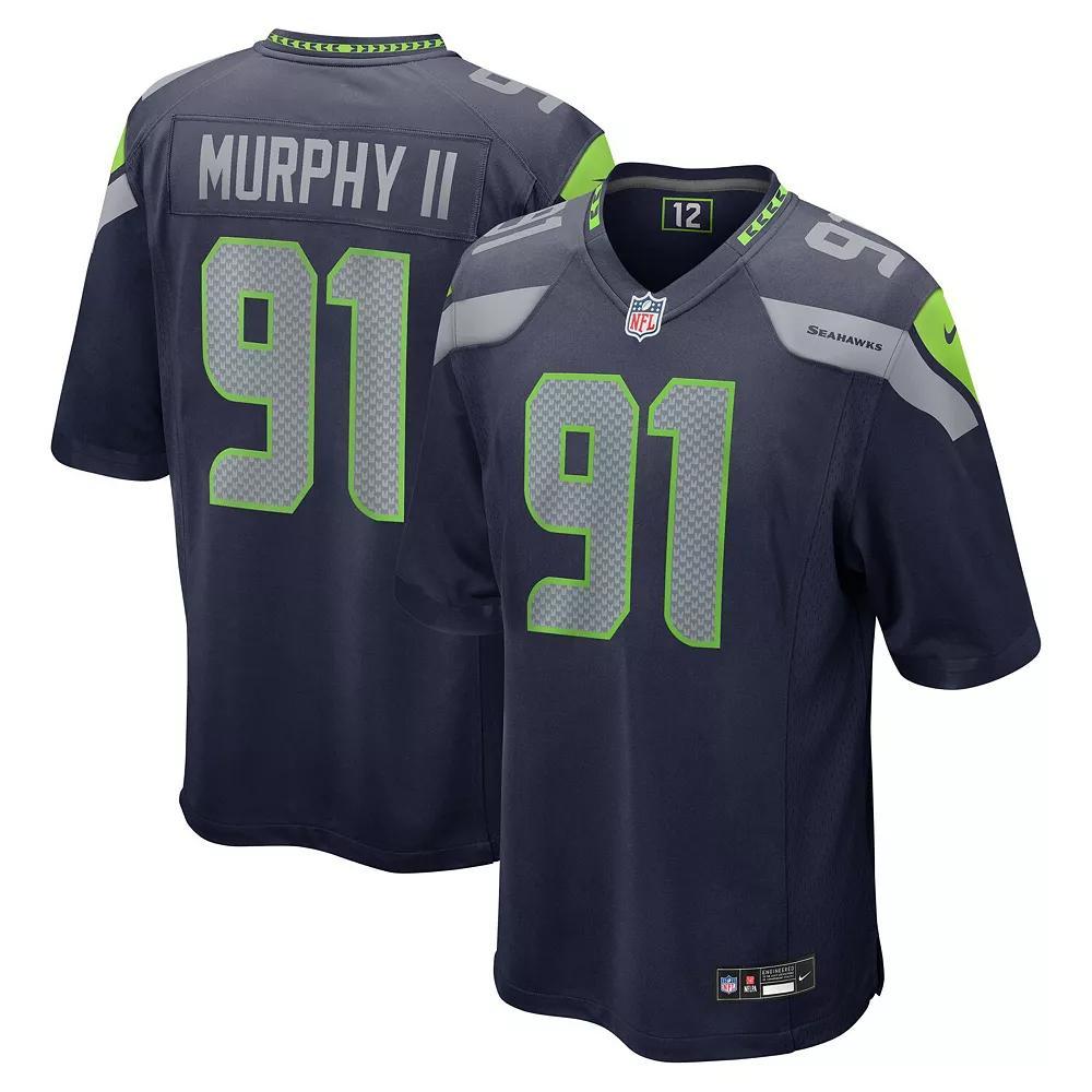 Men's Nike Byron Murphy II College Navy Seattle Seahawks Player Game Jersey,  Product Image